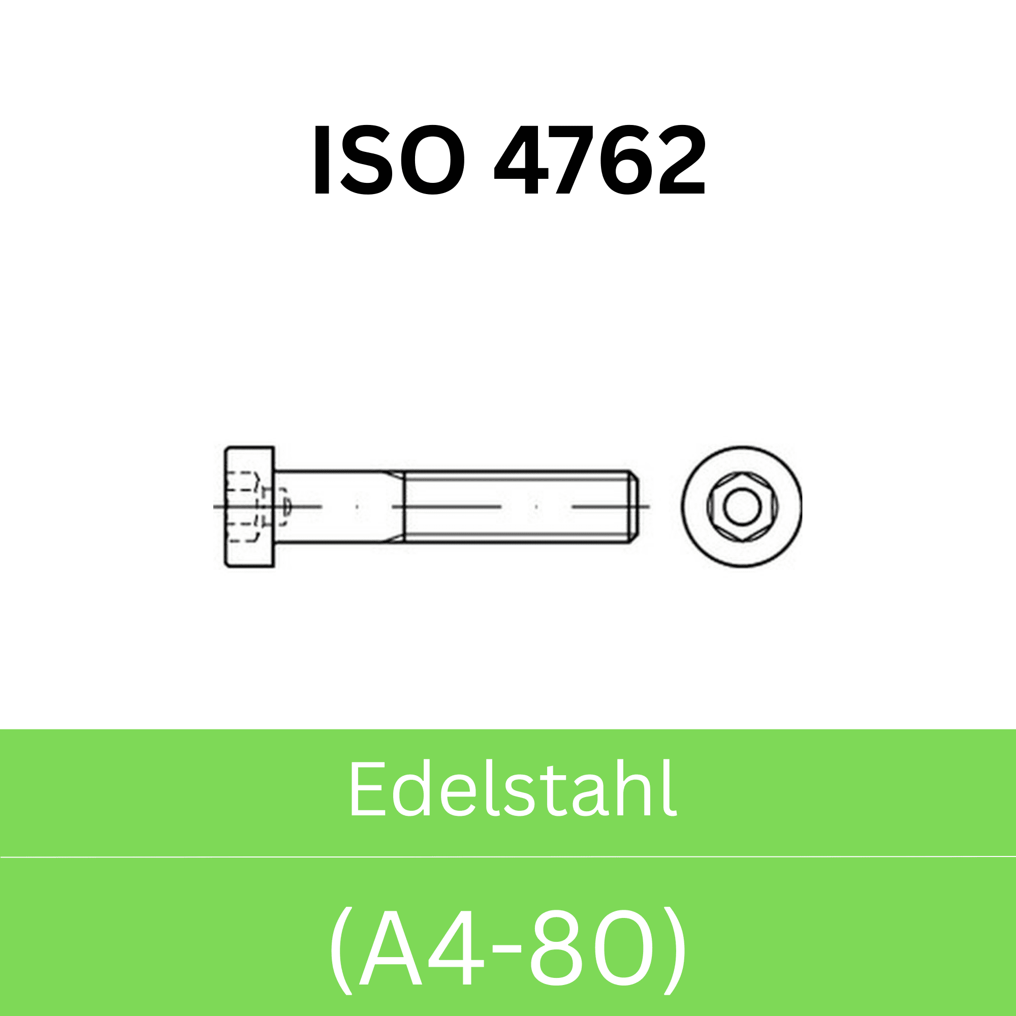 Bild für Kategorie ➤ Kategorie: ISO 4762 Edelstahl (A4-80)