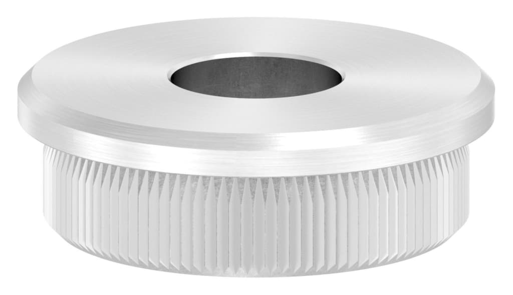 Bild für Kategorie Rohrabschlussstopfen flach, mit Bohrung