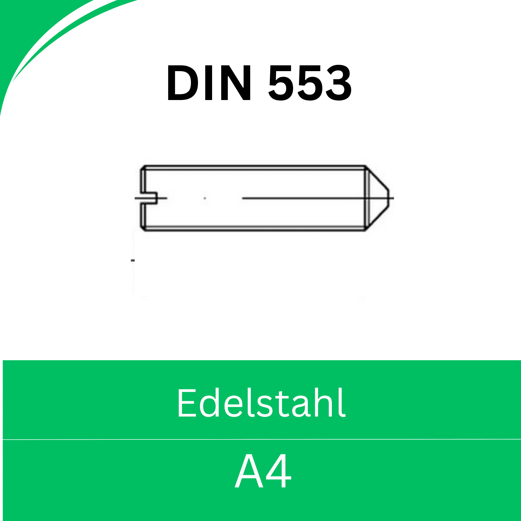 Bild für Kategorie ➤ Kategorie: DIN 553 Edelstahl (A4) 