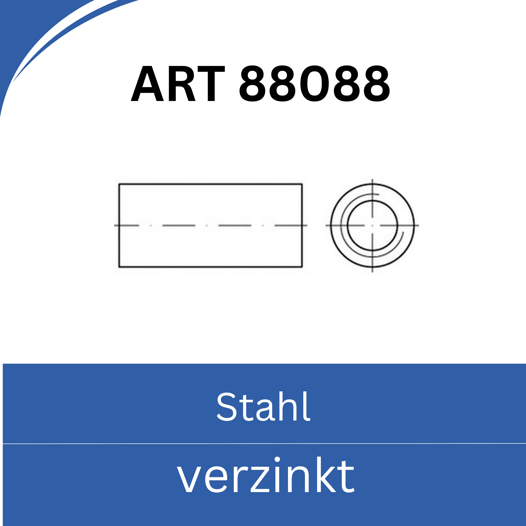 Bild für Kategorie ART 88088 Verbindungsmuffen, rund