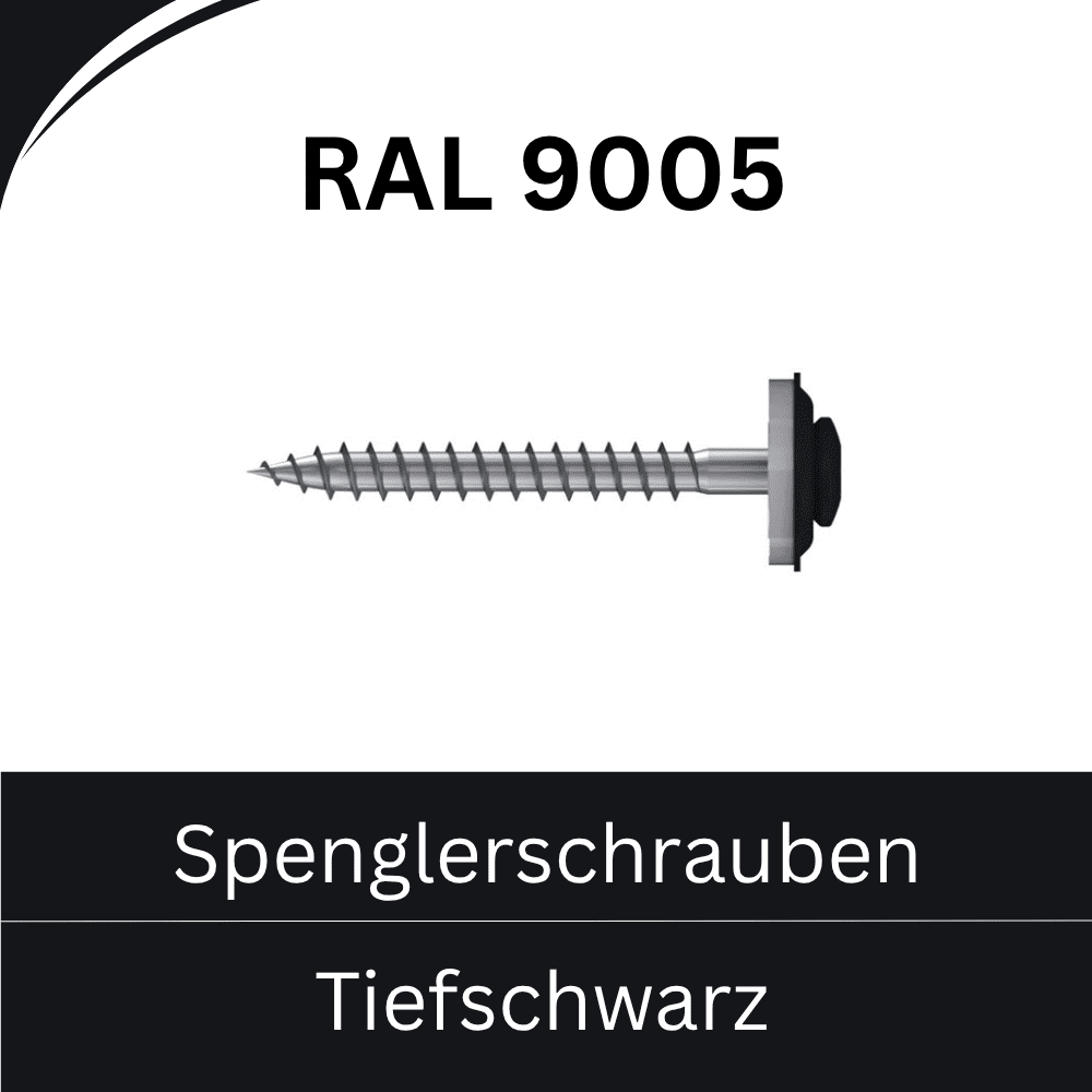 Bild von Spenglerschrauben Edelstahl (farbige Ausführung)- RAL 9005