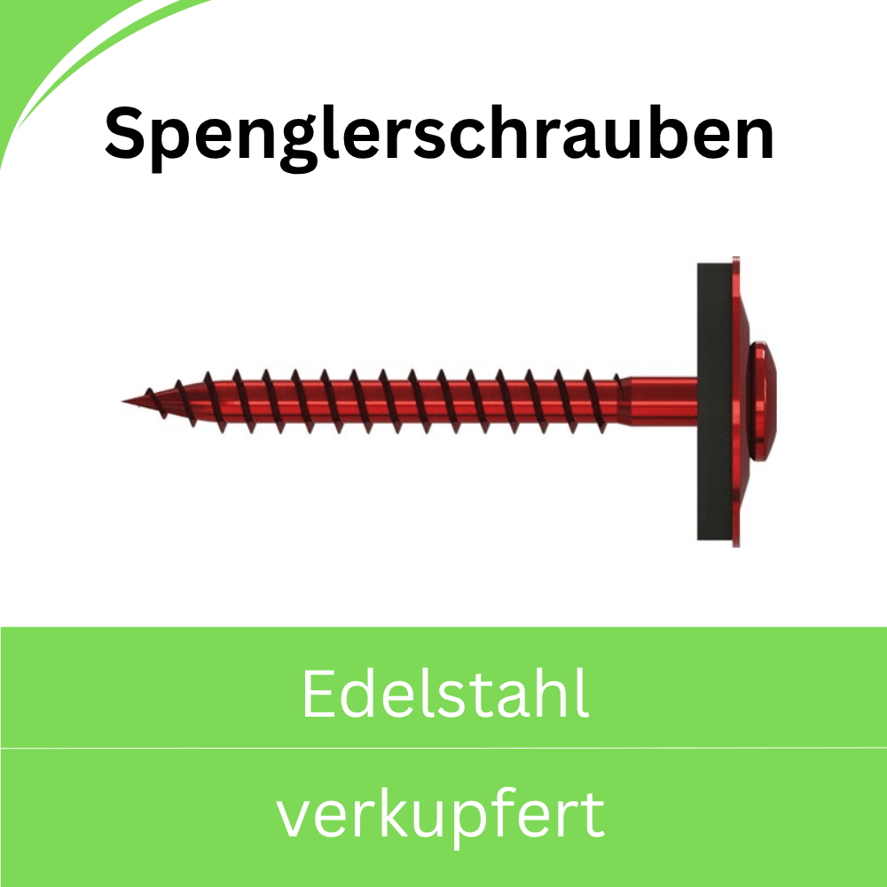 Bild für Kategorie Spenglerschrauben Edelstahl (verkupfert)