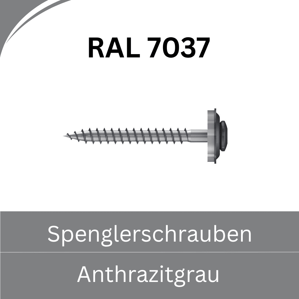 Bild von Spenglerschrauben Edelstahl (farbige Ausführung)- RAL 7037