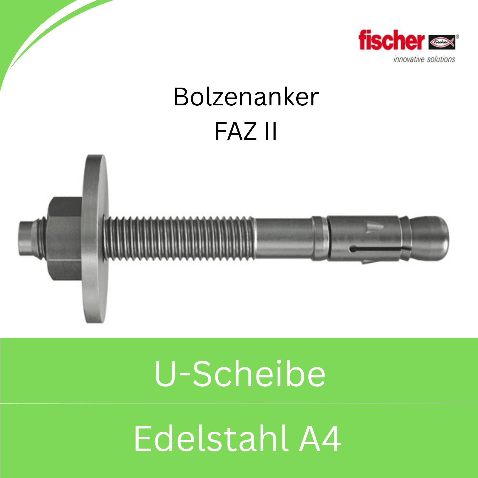 Bild für Kategorie Fischer FAZ II -U-Scheibe- (Edelstahl A4)