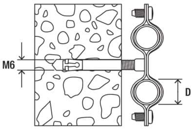 Bild von Schraubabstandsschelle AM