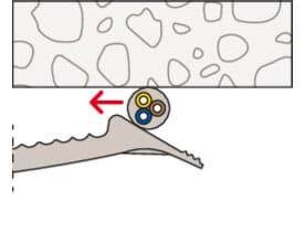 Bild von Kabelbefestigung (mehrere Kabel)-Kabelbügel KB