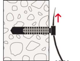 Bild von Kabelbinderdübel