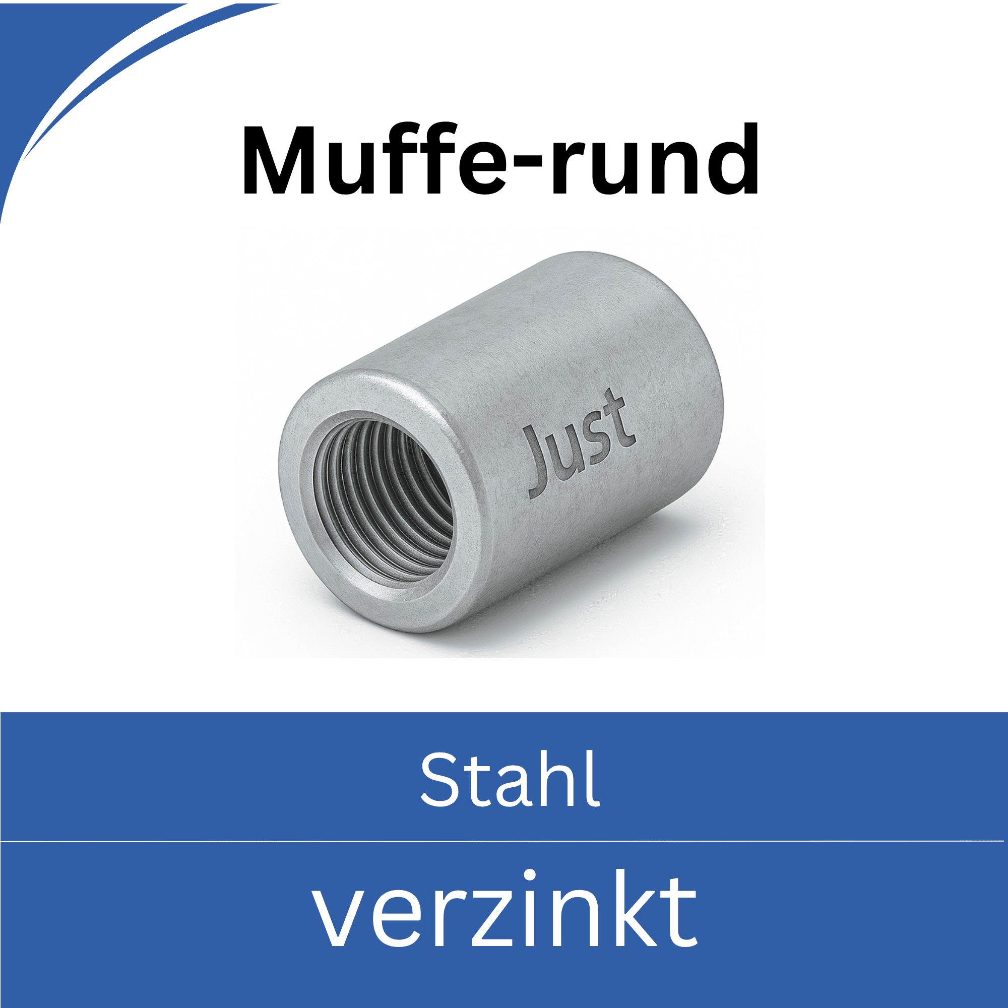 Bild für Kategorie ART 88088 Verbindungsmuffen, rund