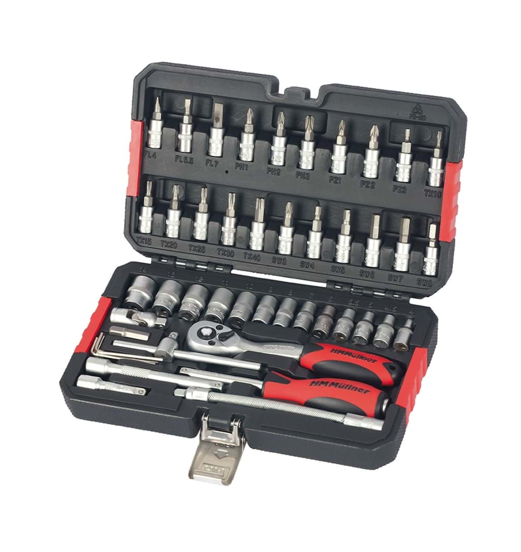 Bild von Steckschluesselsatz 46 tlg (1/4'')