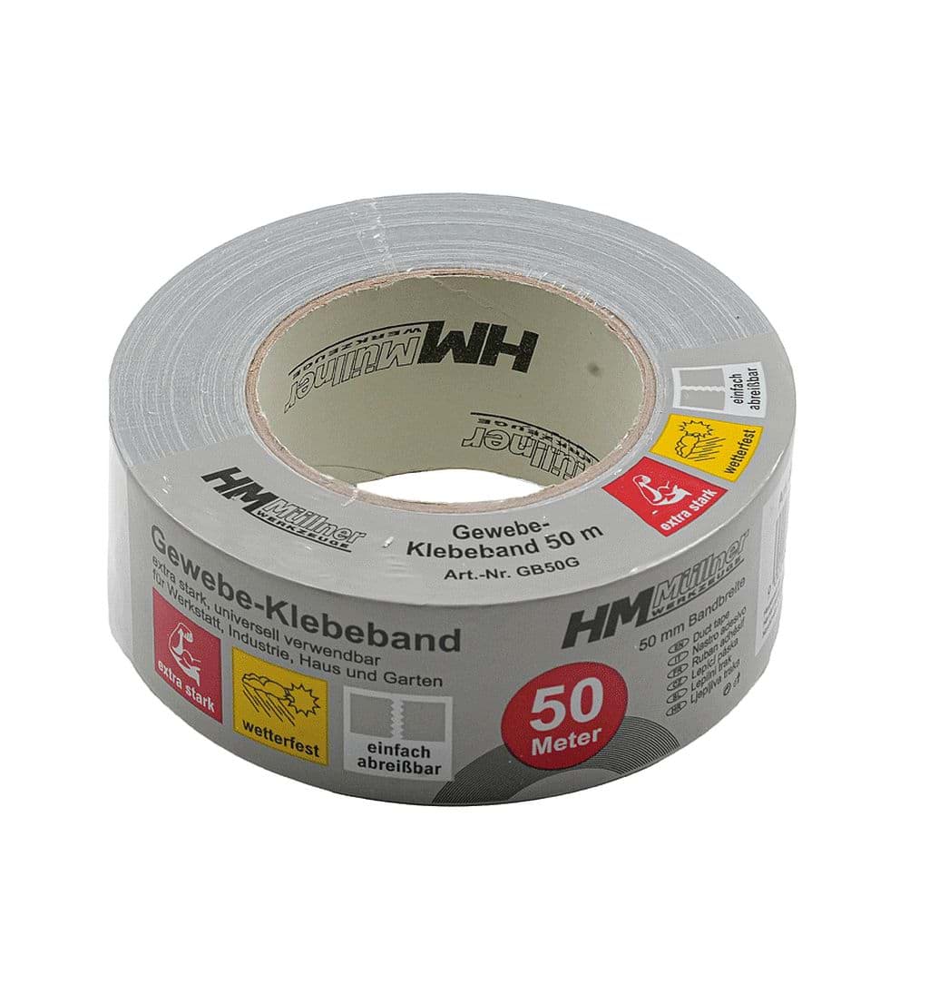 Bild von Gewebeband (grau-silber) 50 mm x 50 m