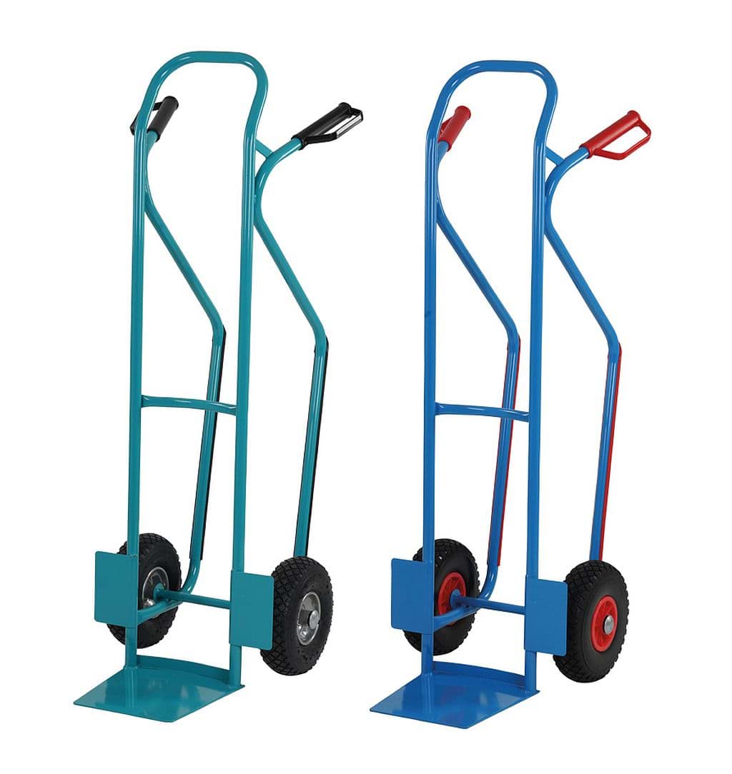 Bild von Stapelkarre, Stahlrohr (Bereifung: PU-nagelfest)