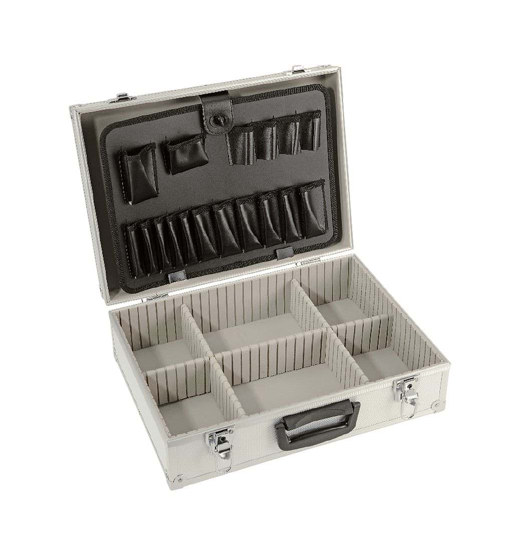 Bild von Alu-Werkzeugkoffer mit 2 abschließbaren Bügelschlössern