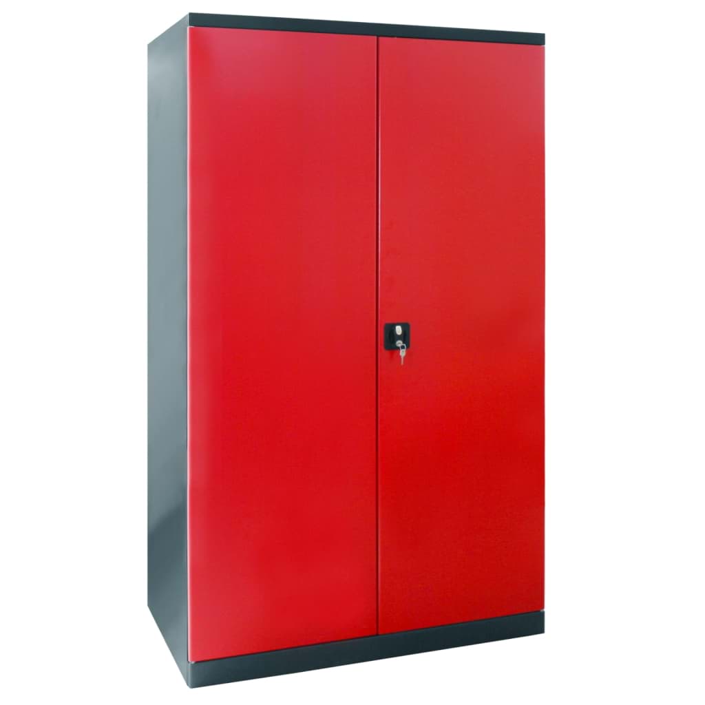 Bild von "ADB-NUVAX Metallschrank (H1920 xB1100 xT580 mm) ""XLL"" (schwarz-rot)"