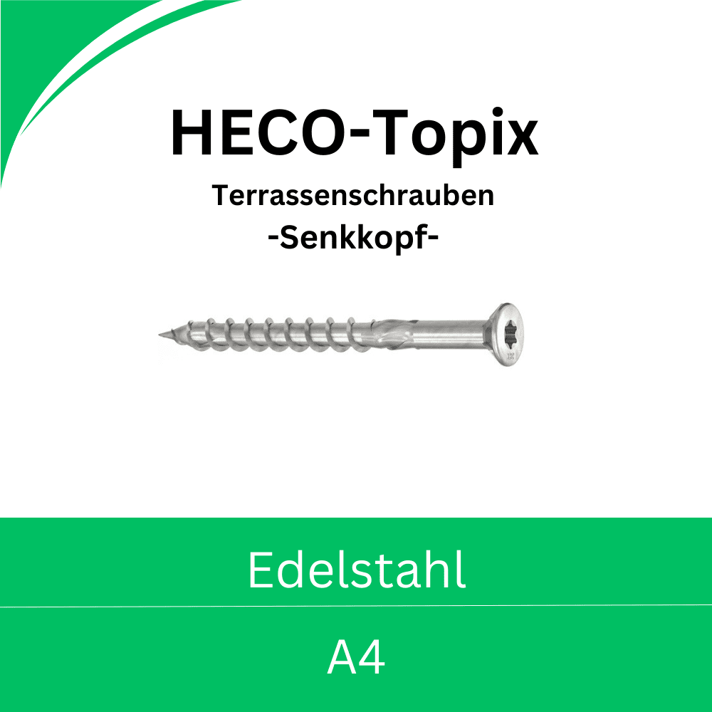 Bild von Terrassenbauschrauben - Senkkopf (Edelstahl A4)