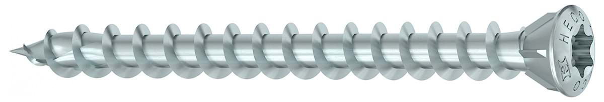 Bild von HECO-TOPIX-plus - 3,5x60 - Dielenschr., Liseko, Fräsrippen - Stahl vz blau - var. VG (VE 200)