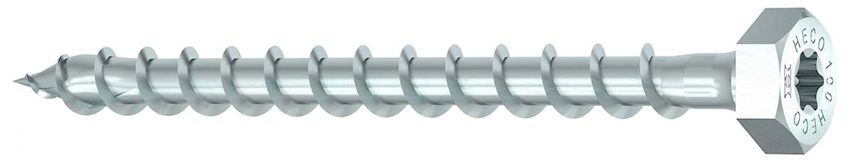 Bild von HECO-TOPIX-plus - 10,0x70 - (SW-13/T-40) Kombisechskantkopf - Stahl vz blau -Vollgewinde (VE 50)