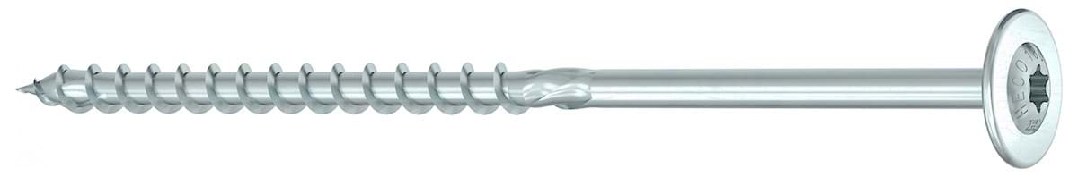 Bild von HECO-TOPIX-plus - 8,0x380 - (TX40) Tellerkopf XL - Stahl vz blau -Teilgewinde (VE 50)