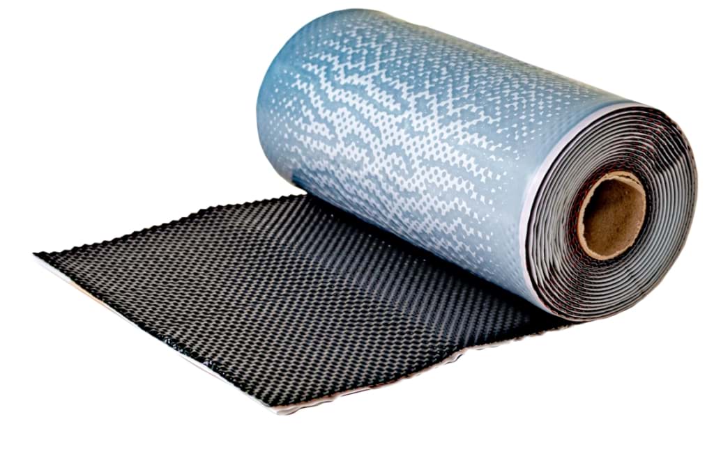 Bild von BWK ECOWAFLEX ALU 300 schwarz plissiert 4x5m/Ka./ WAND- UND KAMINANSCHLÜSSE